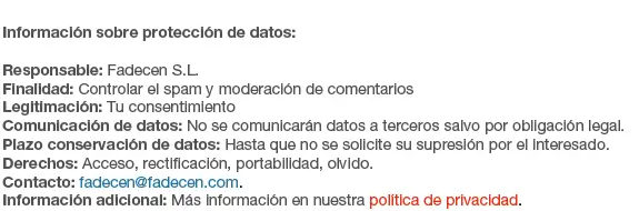 Protección de datos comentarios