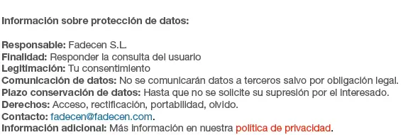 Protección de datos contacto